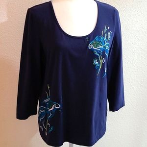 Chico's Tropical Tee